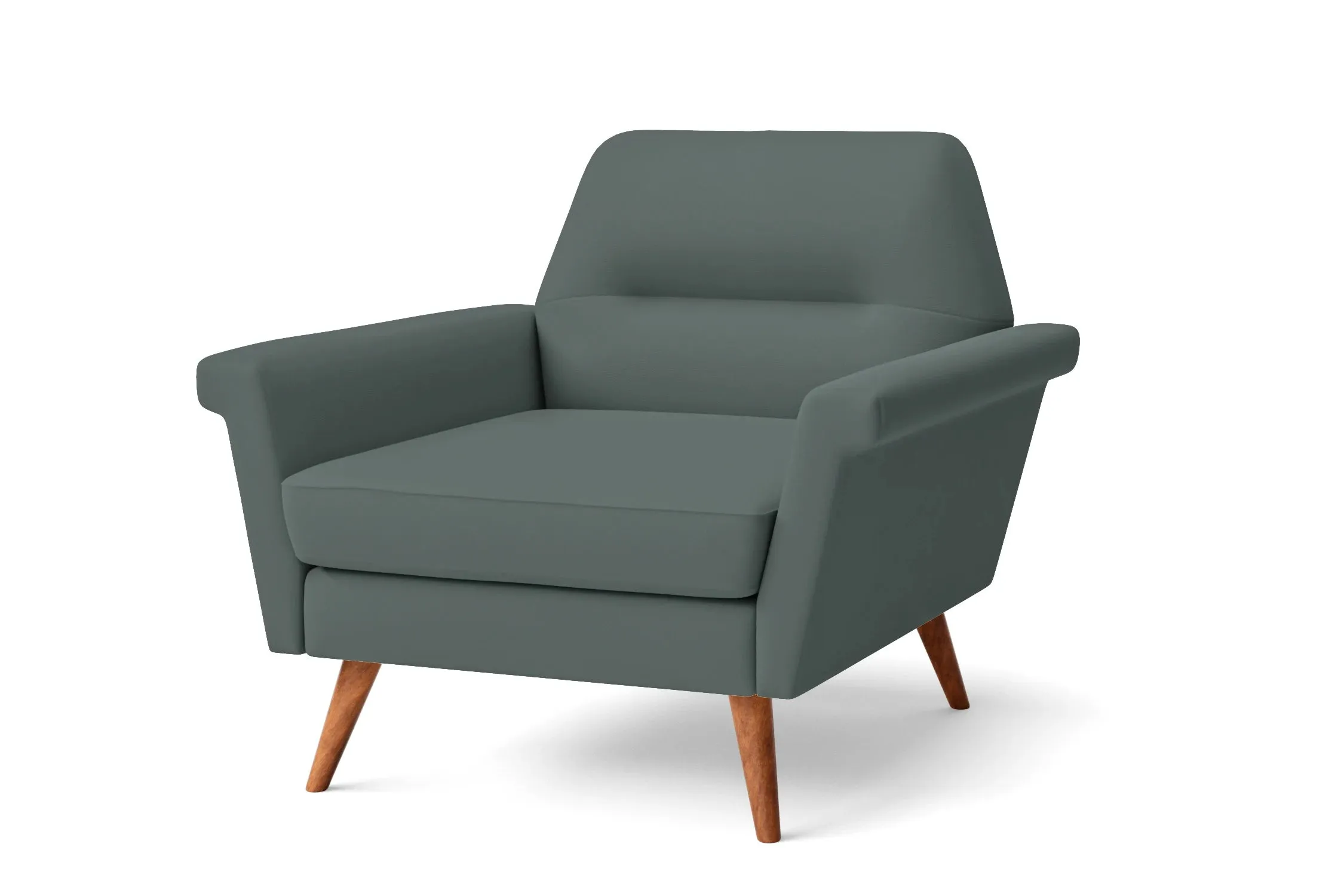 Ravenna Armchair Dusky Turquoise Leather