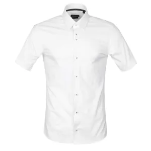 Remus Uomo 2 Way Stretch SS Shirt in White