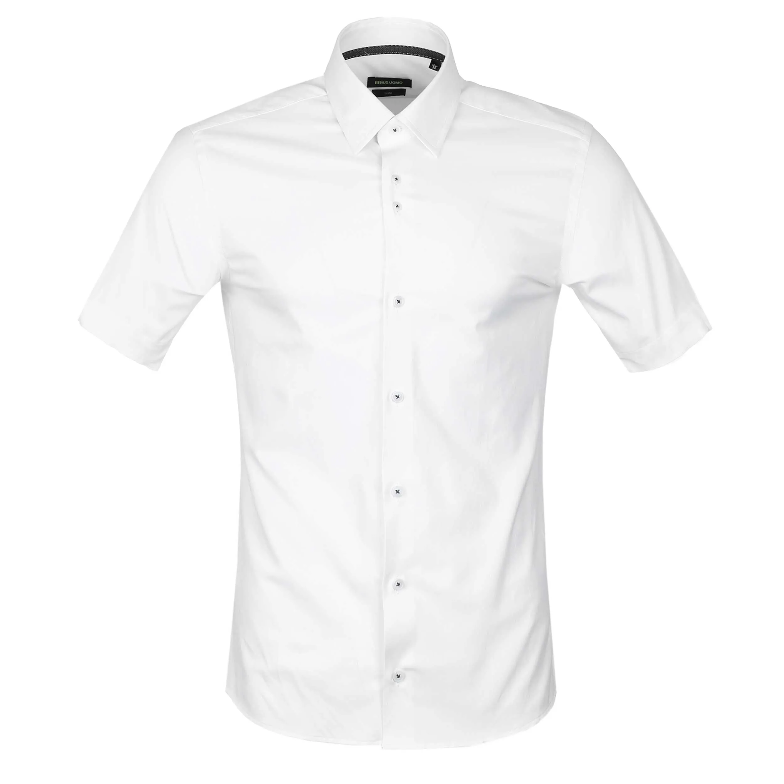 Remus Uomo 2 Way Stretch SS Shirt in White