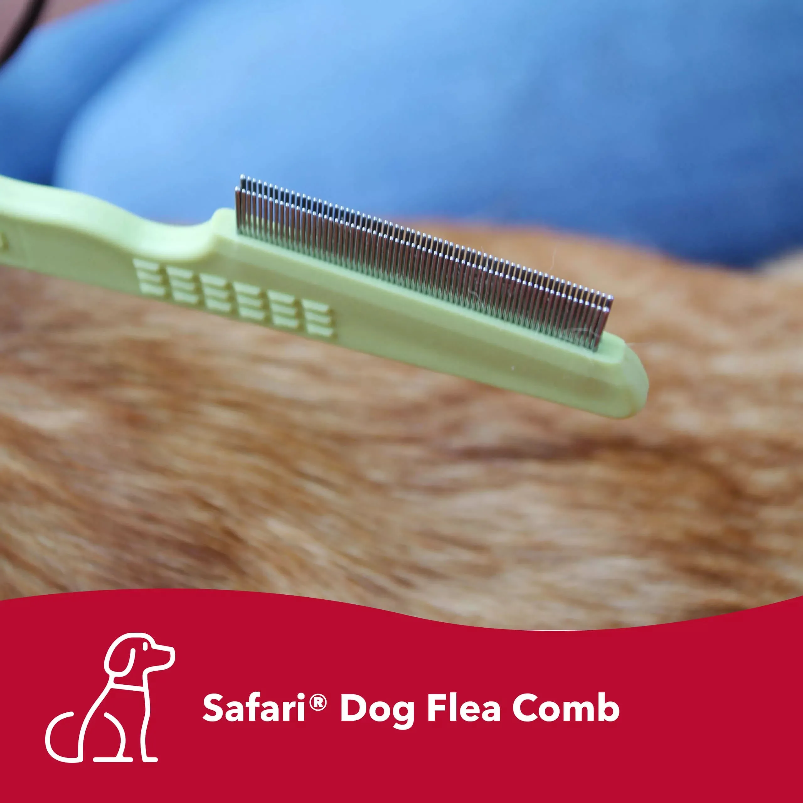 Safari Double Row Dog Flea Comb