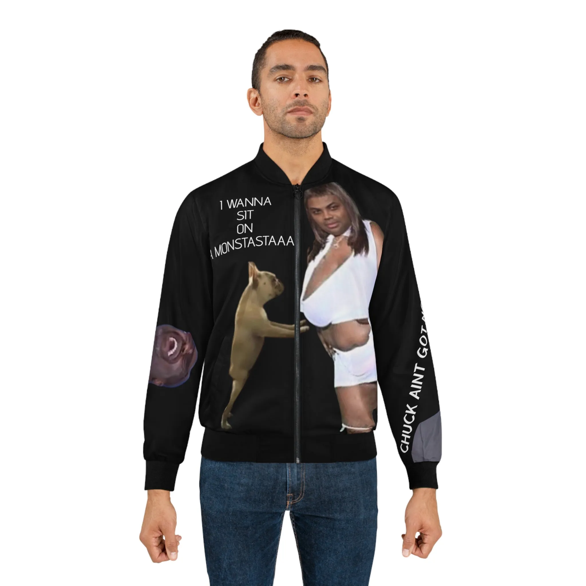 Shaqtin a Fool Men's Bomber Jacket (AOP)