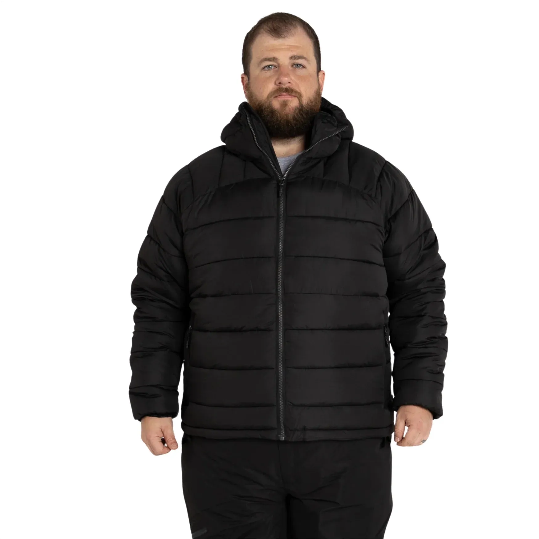 Snow Country Outerwear Mens Big 2XL-7XL Synthetic Down Hooded Winter Jacket Coat