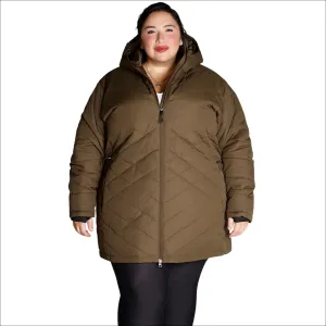 Snow Country Outerwear Plus Size 1X-6X Mid Length Juniper Insulated Parka Coat