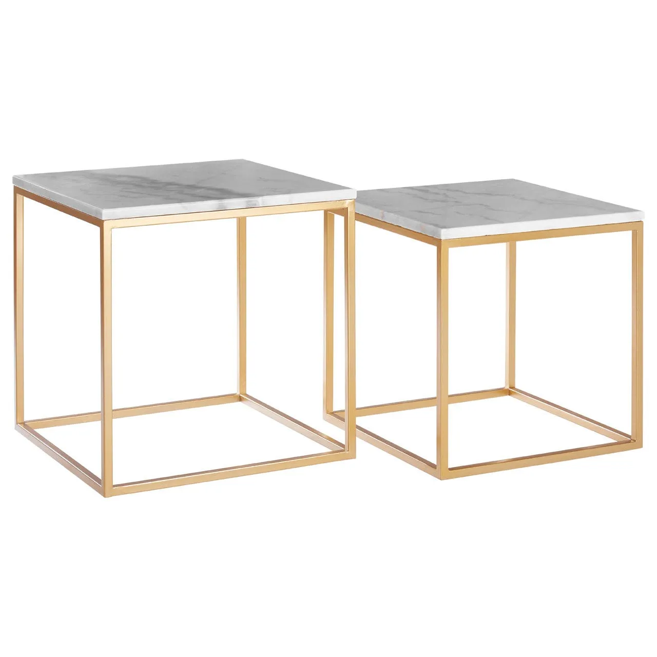 Square Side Tables - Set of 2