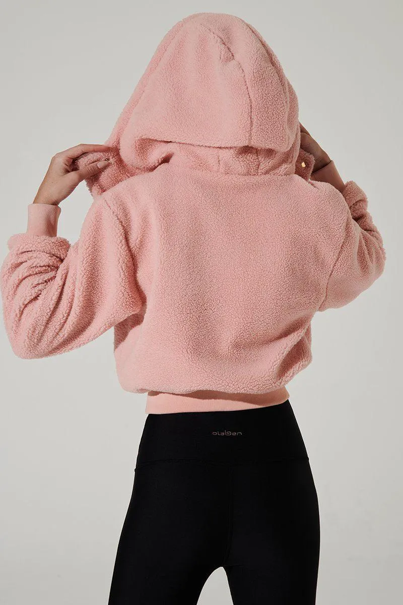 Teddy Sherpa Jacket - Rose Quartz