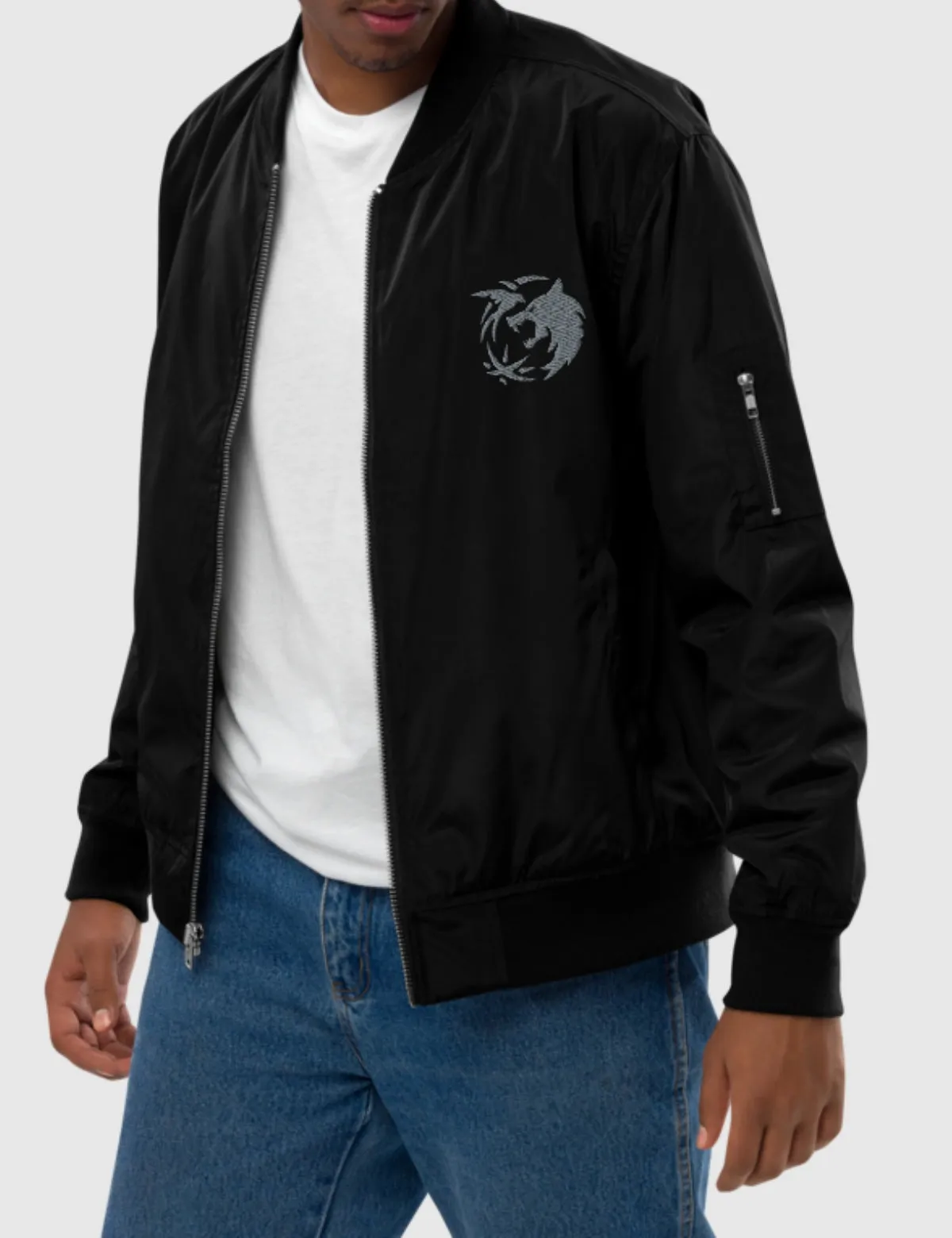 The Witcher Premium Recycled Bomber Jacket [Black]