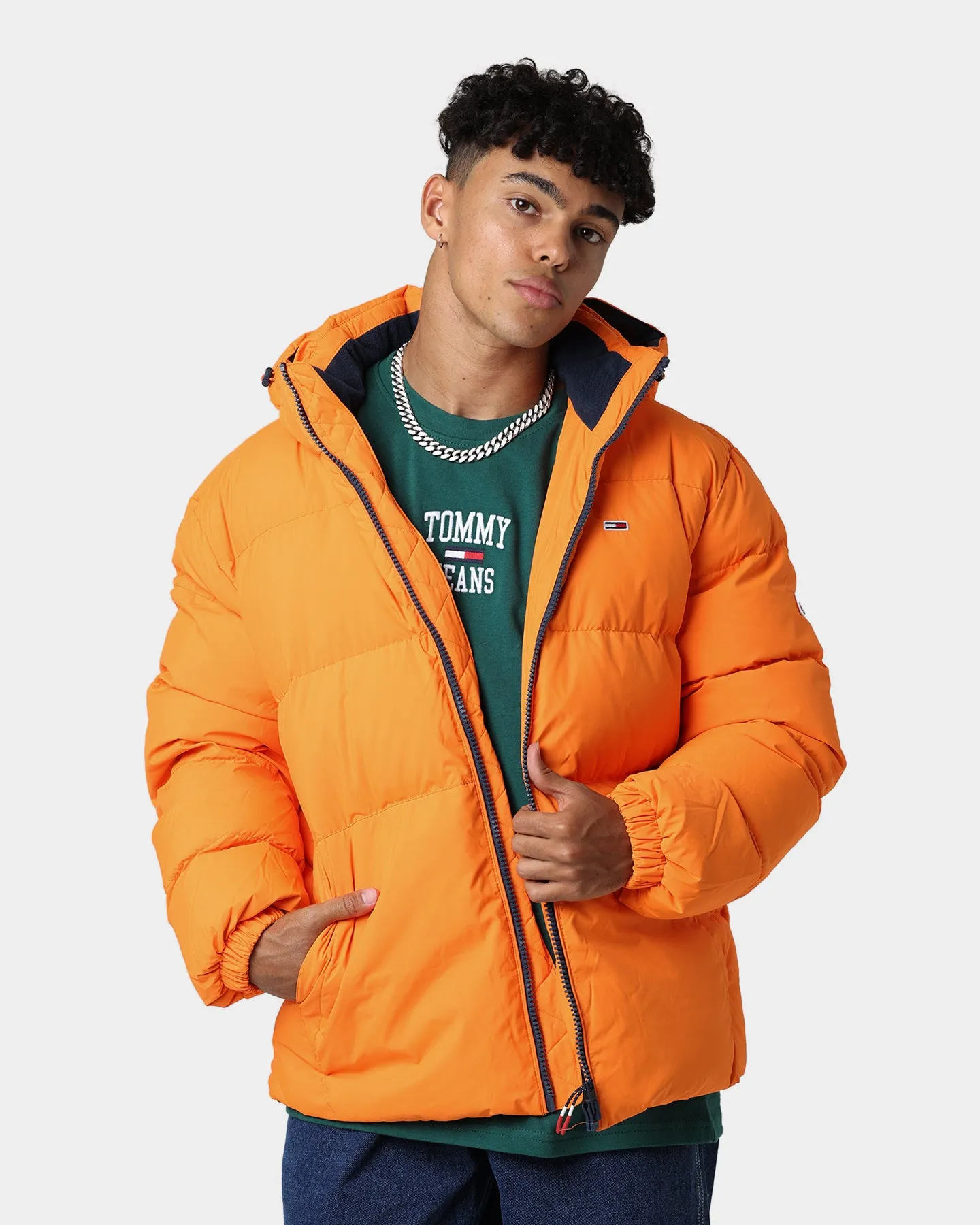 Tommy Jeans Essential Down Jacket Magnetic Orange