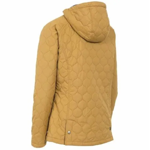 Trespass Ladies Tempted Jacket - Quilted, Lightly Padded, Fleece Lined Hood - Stay Warm and Chic