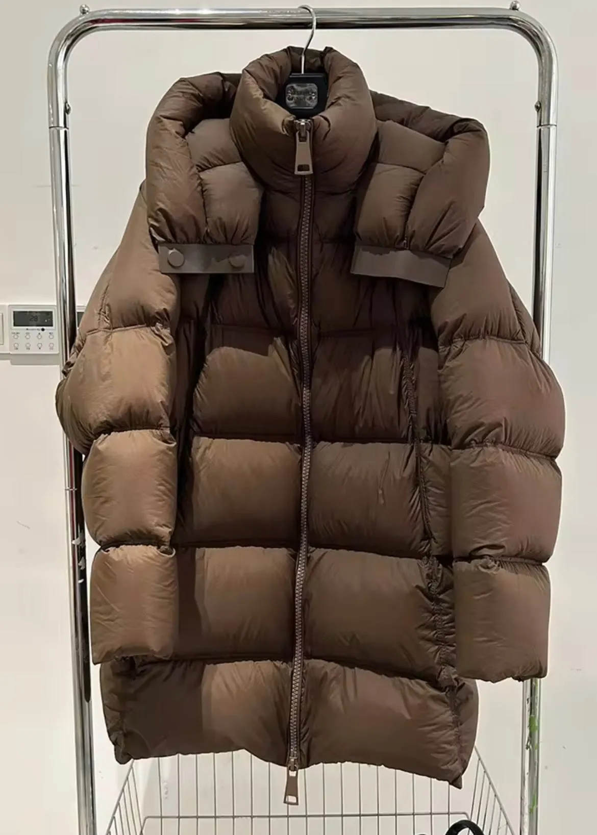 Ultimate Warmth: Women's Long Plus Size Duck Down Jacket