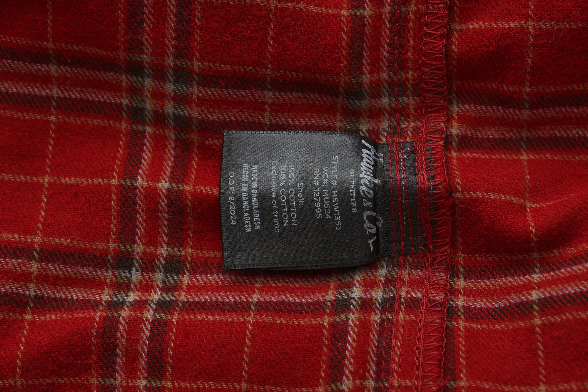 Unlined Flannel Shirt