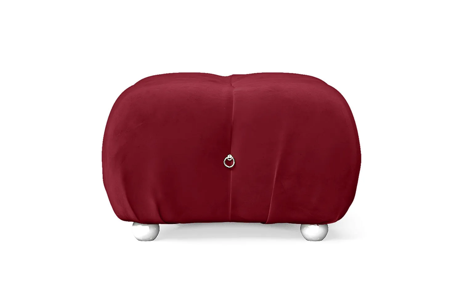 Varese Ottoman Red Velvet Small