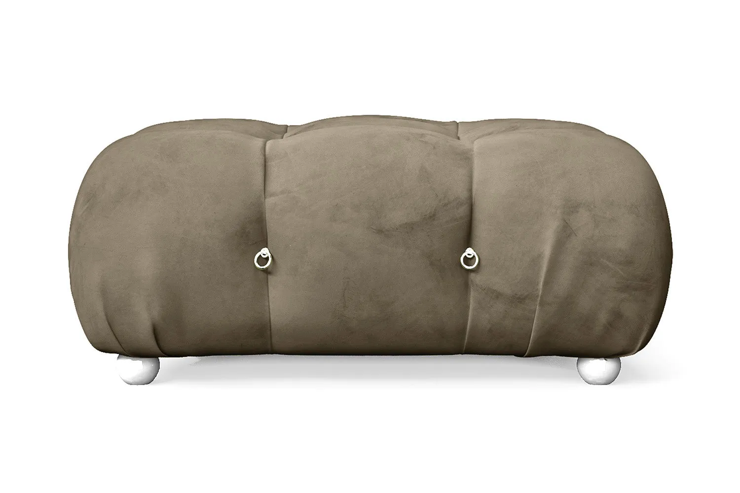 Varese Ottoman Sand Velvet Large