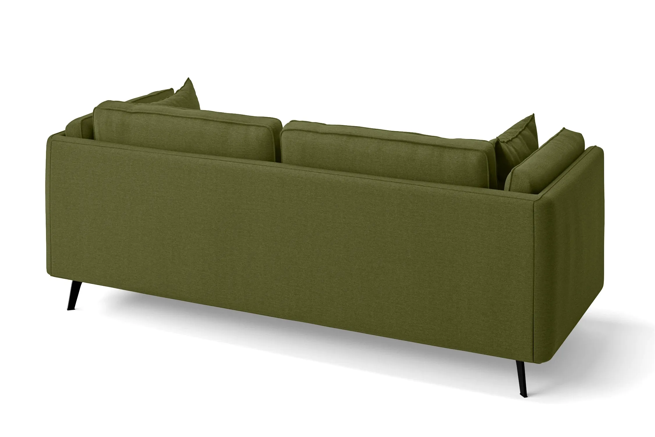 Velletri 3 Seater Sofa Olive Linen Fabric