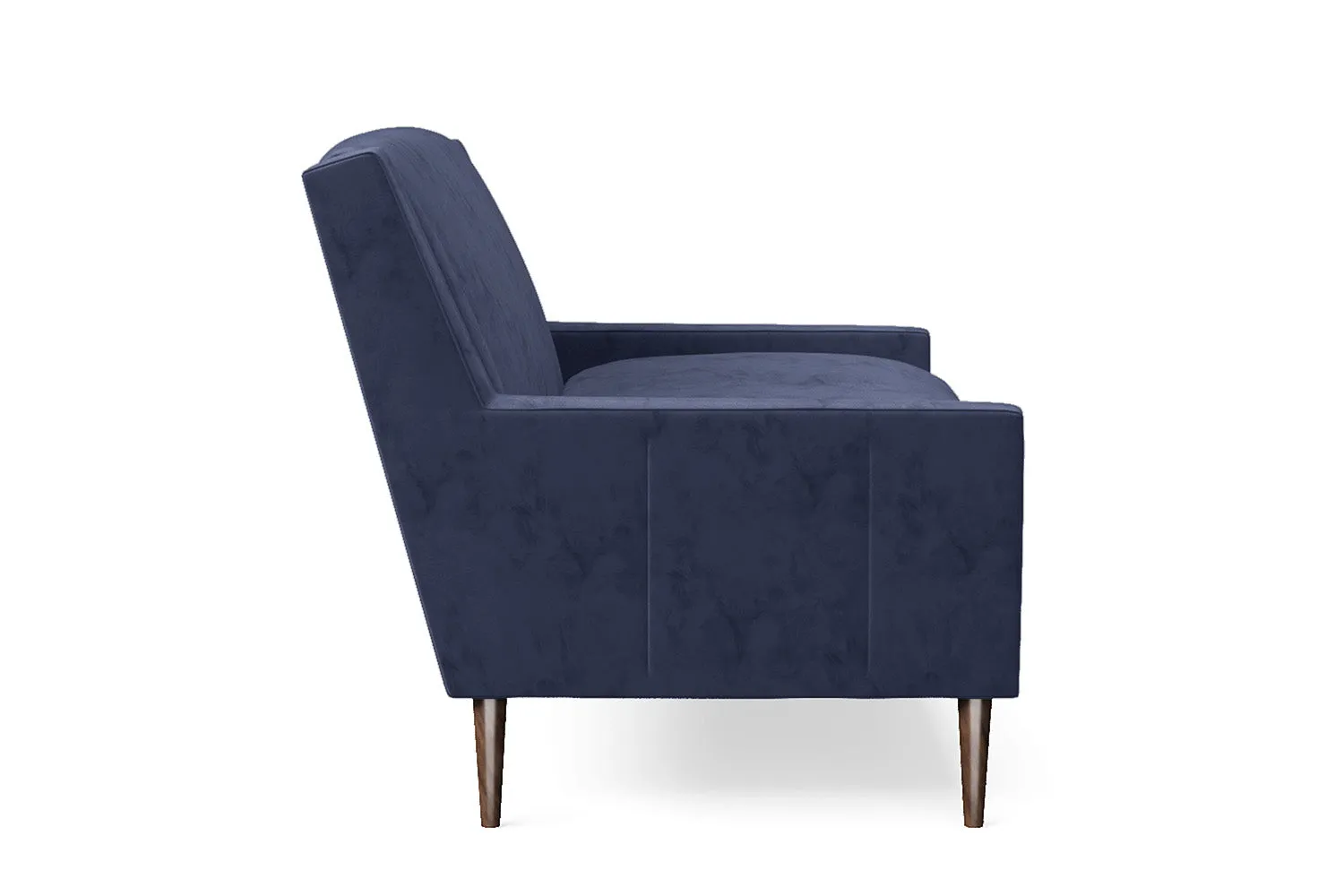 Vigevano 2 Seater Sofa Dark Blue Velvet