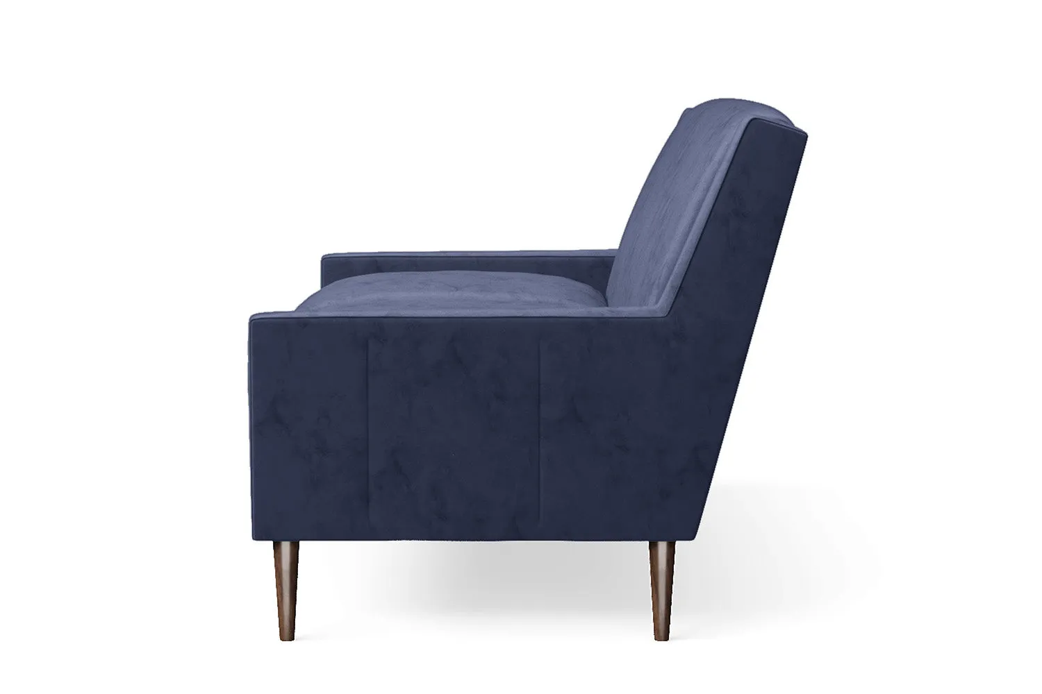 Vigevano 2 Seater Sofa Dark Blue Velvet