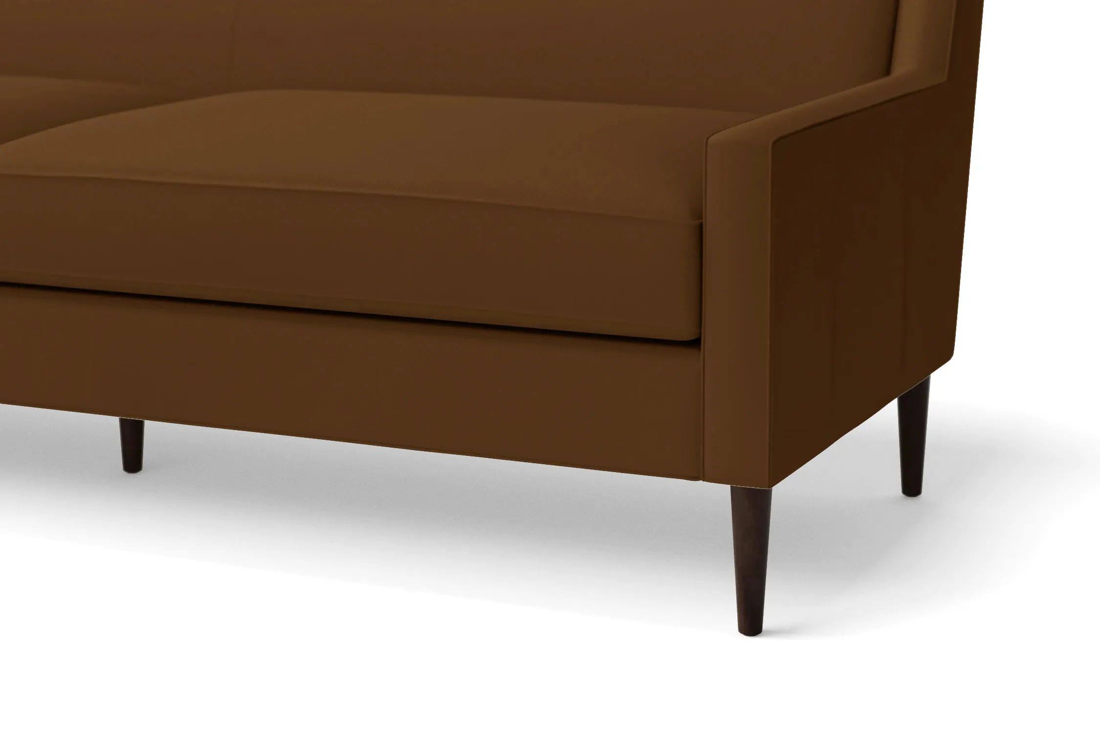 Vigevano 2 Seater Sofa Walnut Brown Leather