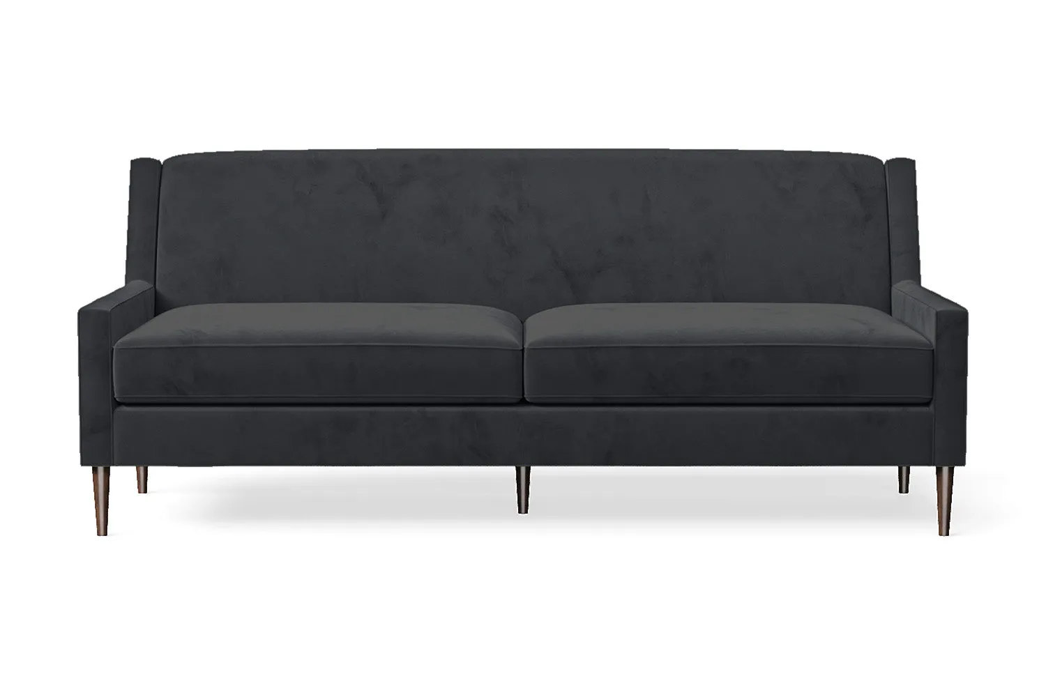 Vigevano 3 Seater Sofa Dark Grey Velvet