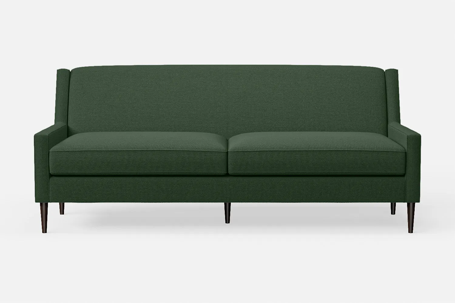 Vigevano 3 Seater Sofa Forest Green Linen Fabric