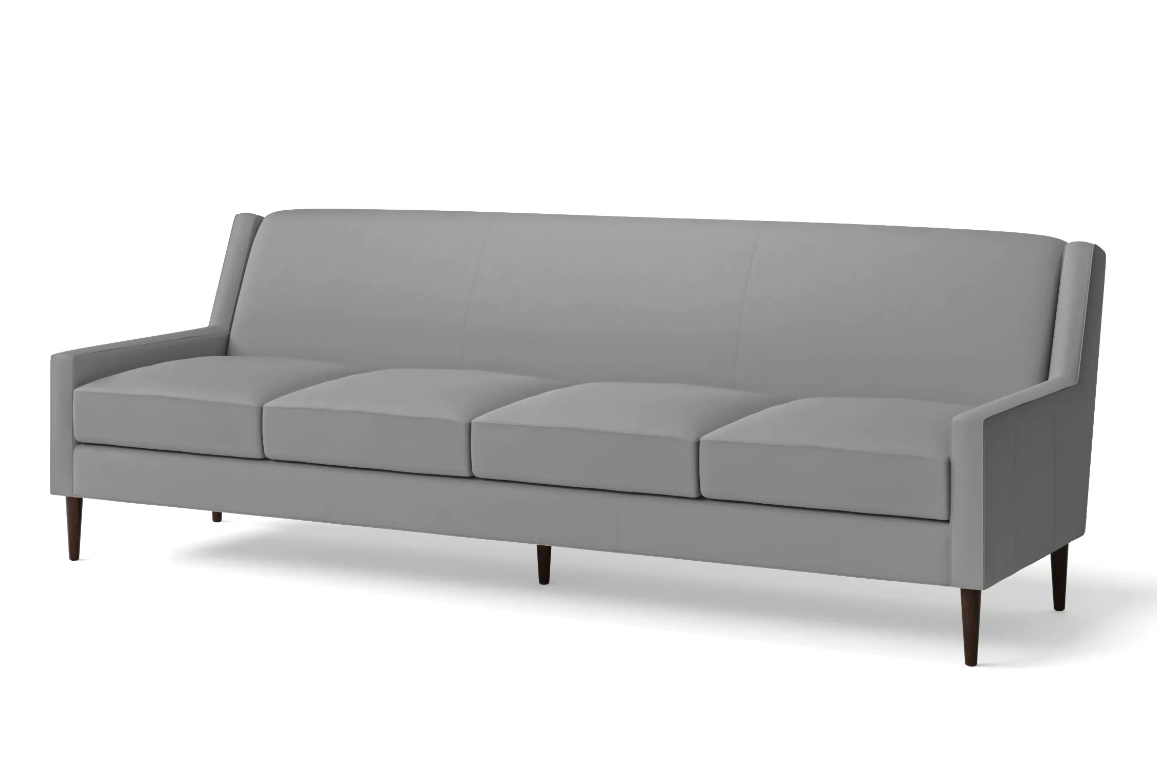 Vigevano 4 Seater Sofa Grey Leather