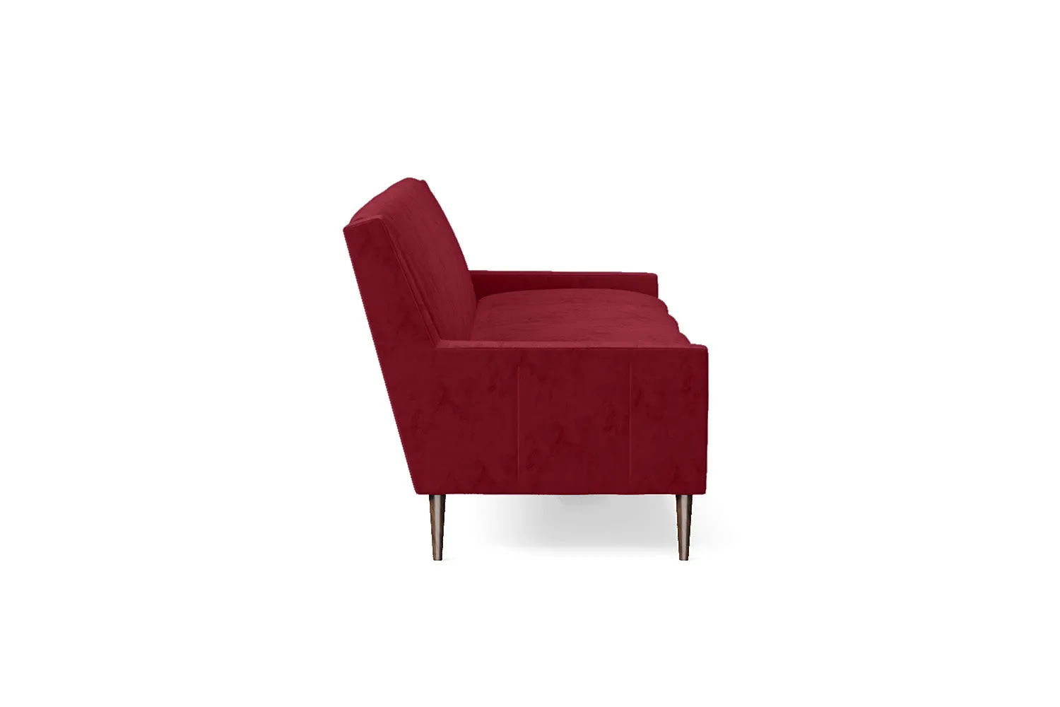 Vigevano 4 Seater Sofa Red Velvet