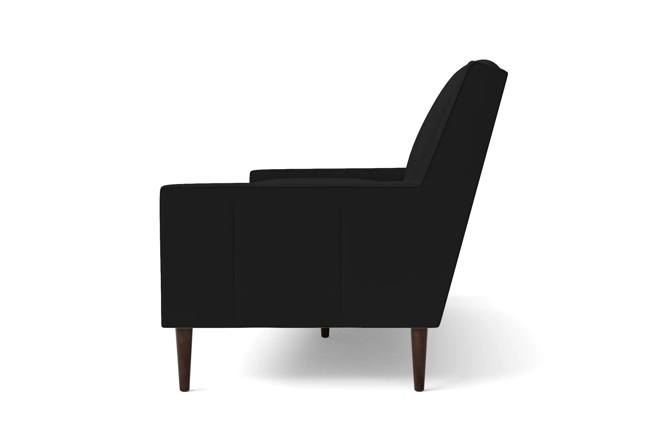 Vigevano Armchair Black Leather