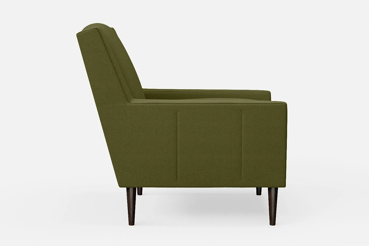 Vigevano Armchair Olive Linen Fabric