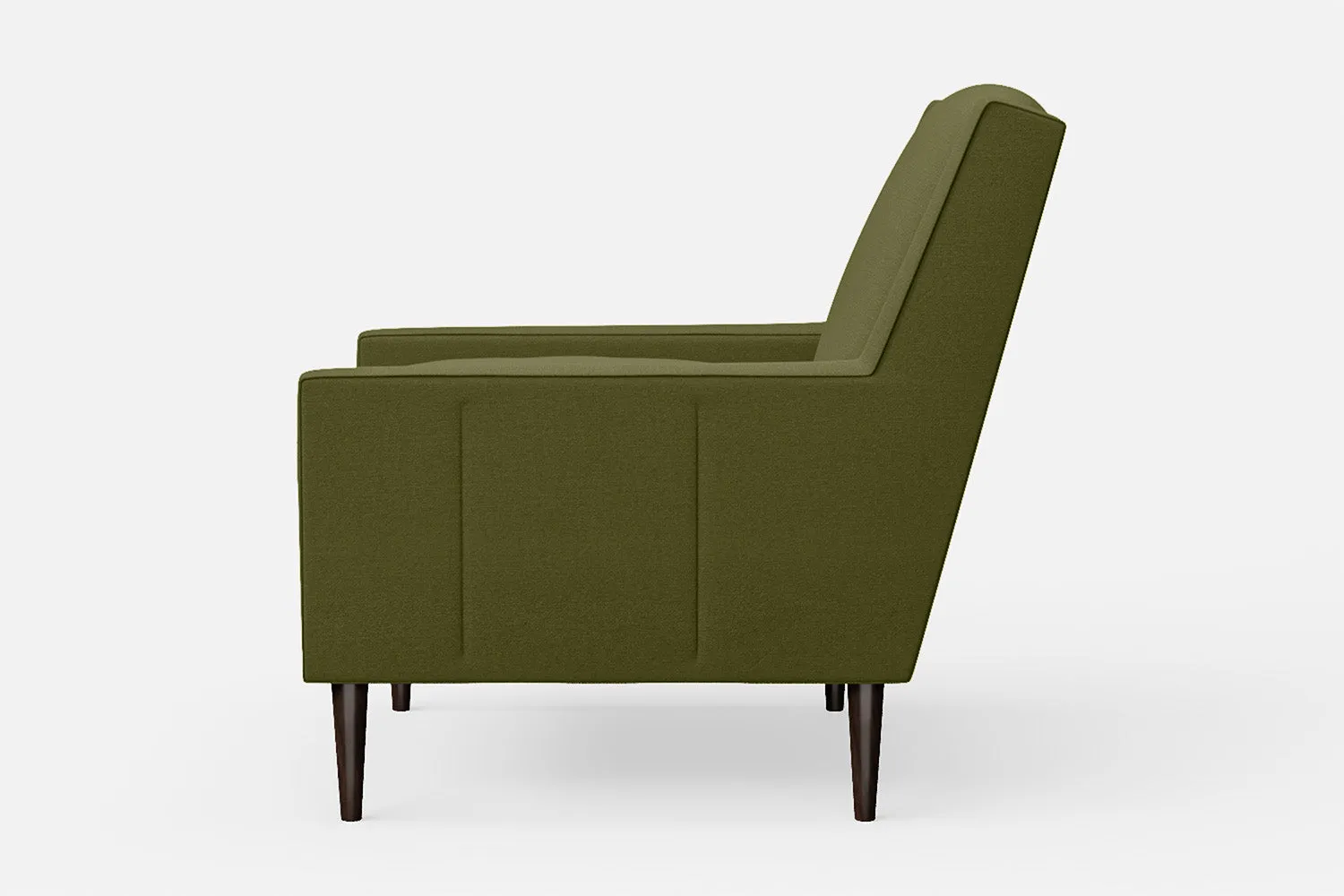 Vigevano Armchair Olive Linen Fabric