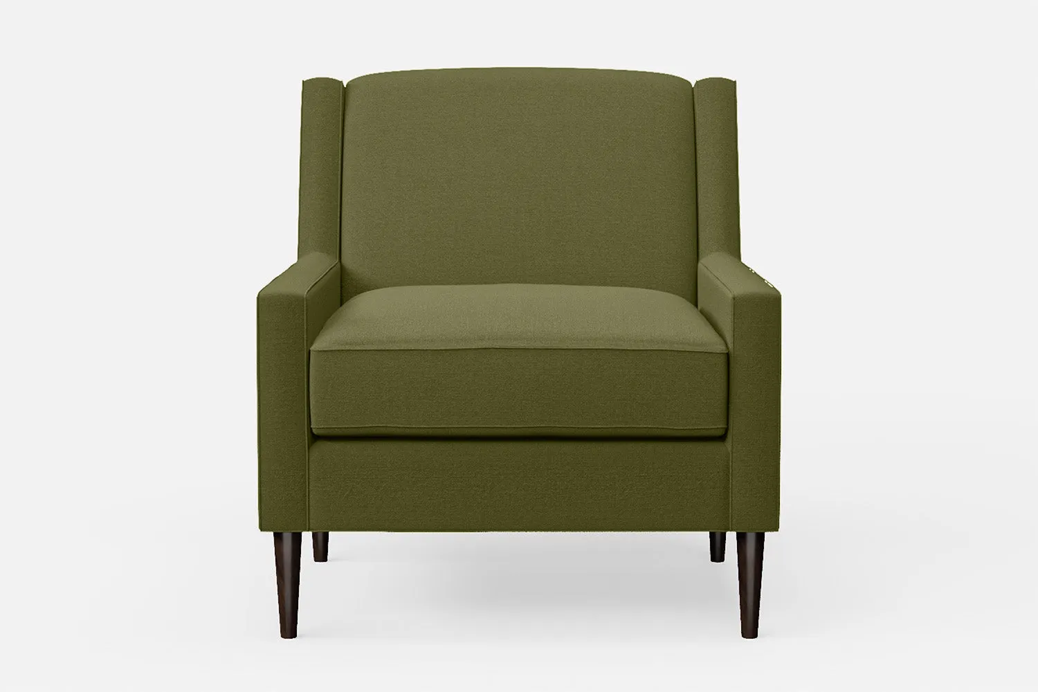 Vigevano Armchair Olive Linen Fabric