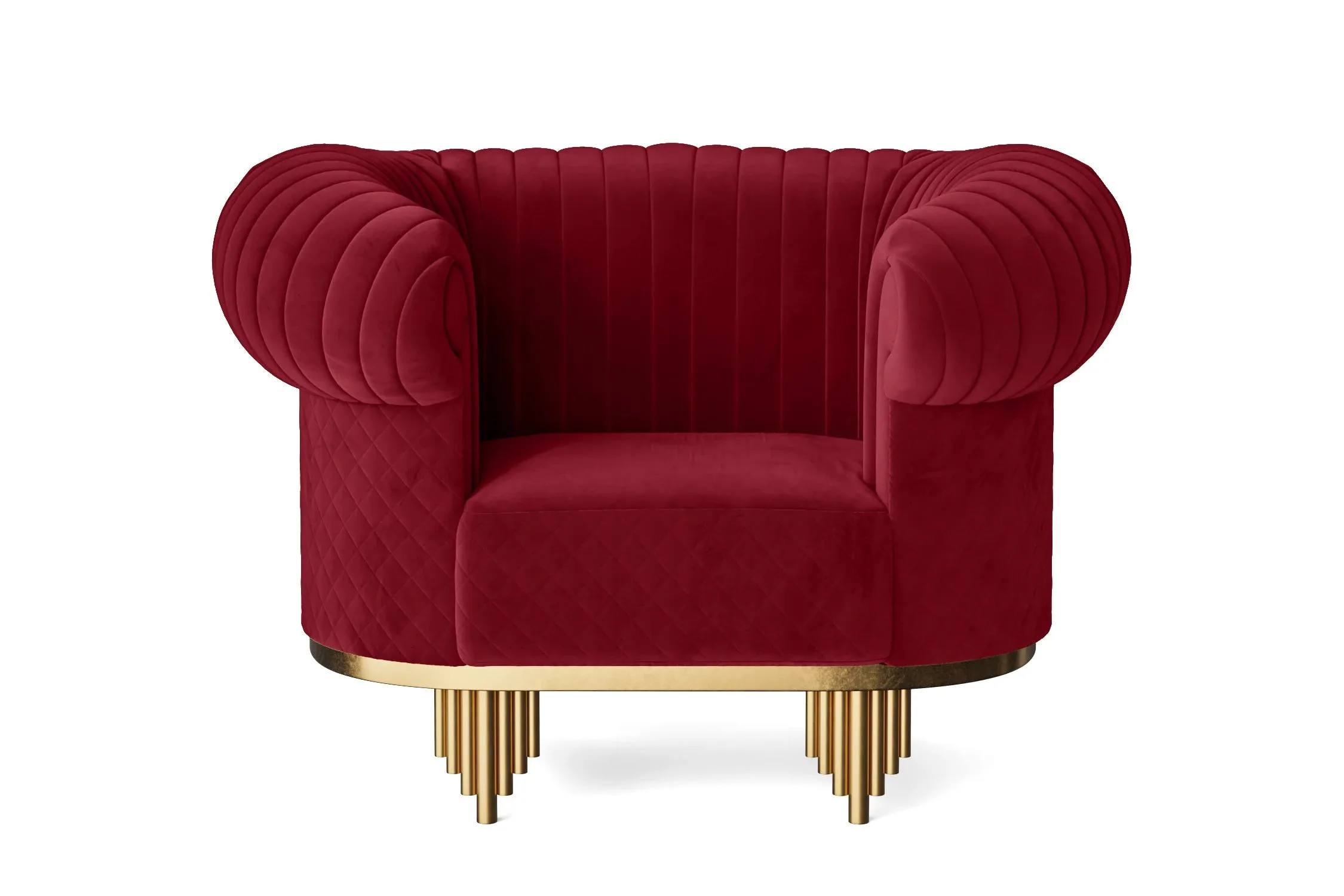 Viterbo Armchair Red Velvet