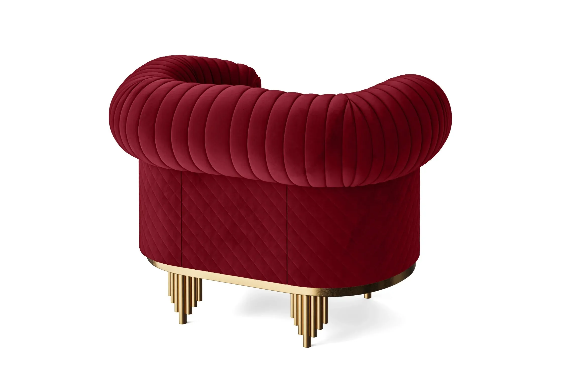 Viterbo Armchair Red Velvet