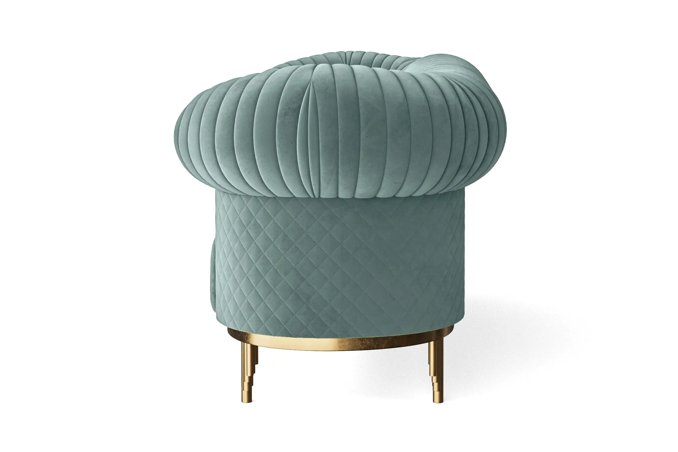 Viterbo Armchair Teal Velvet